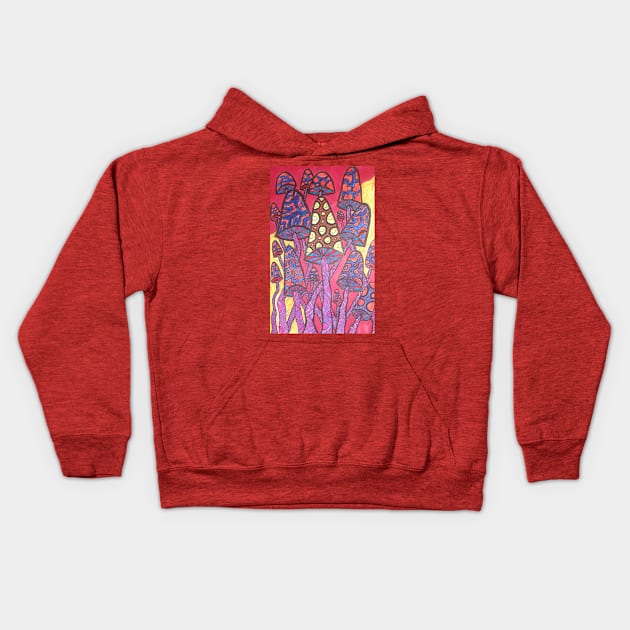 Tye dye Kids Hoodie by JJs art 